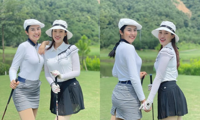 Sự xuất hiện của hoa hậu Ngọc Hân, Đỗ Mỹ Linh và Jennifer Phạm làm sáng rực sân golf