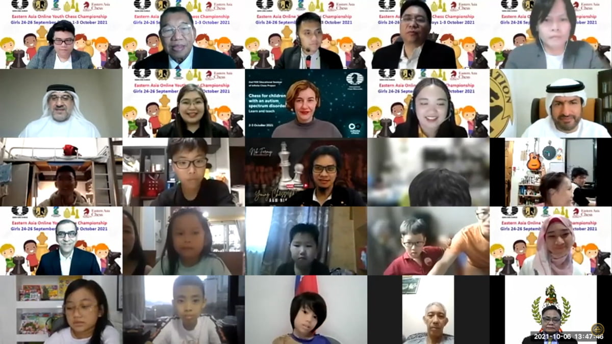 Giải cờ vua trẻ châu Á 2021 được tổ chức theo hình thức trực tuyến